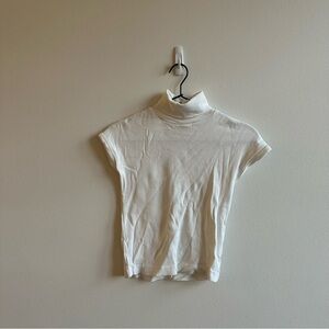 Zara Rollneck Cap Sleeve Top